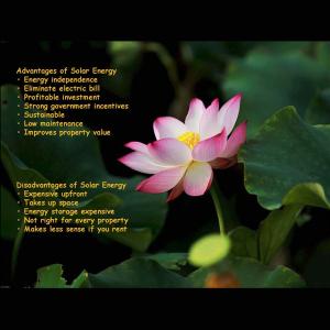 Solar energy advantages and disadvantages Solar energy advantages and disadvantages