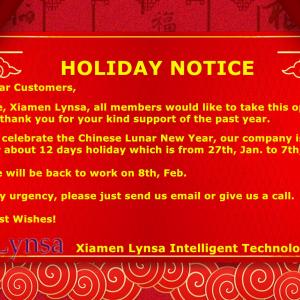 2022 Chinese New Year Holiday Notice 2022 Chinese New Year Holiday Notice